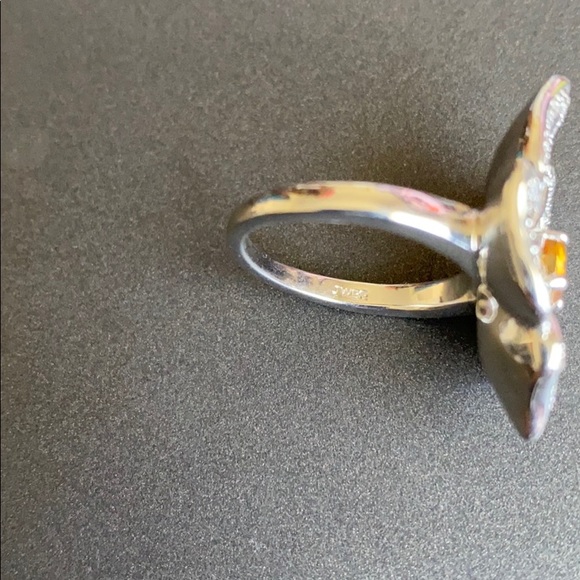 Citrine flower ring - Picture 3 of 5